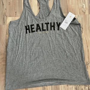 Spiritual gangster healthy gray tank nwt